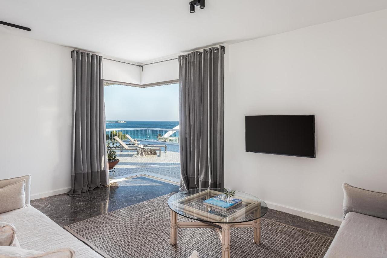 Sea View Beach Penthouse - Athens Coast Esterno foto