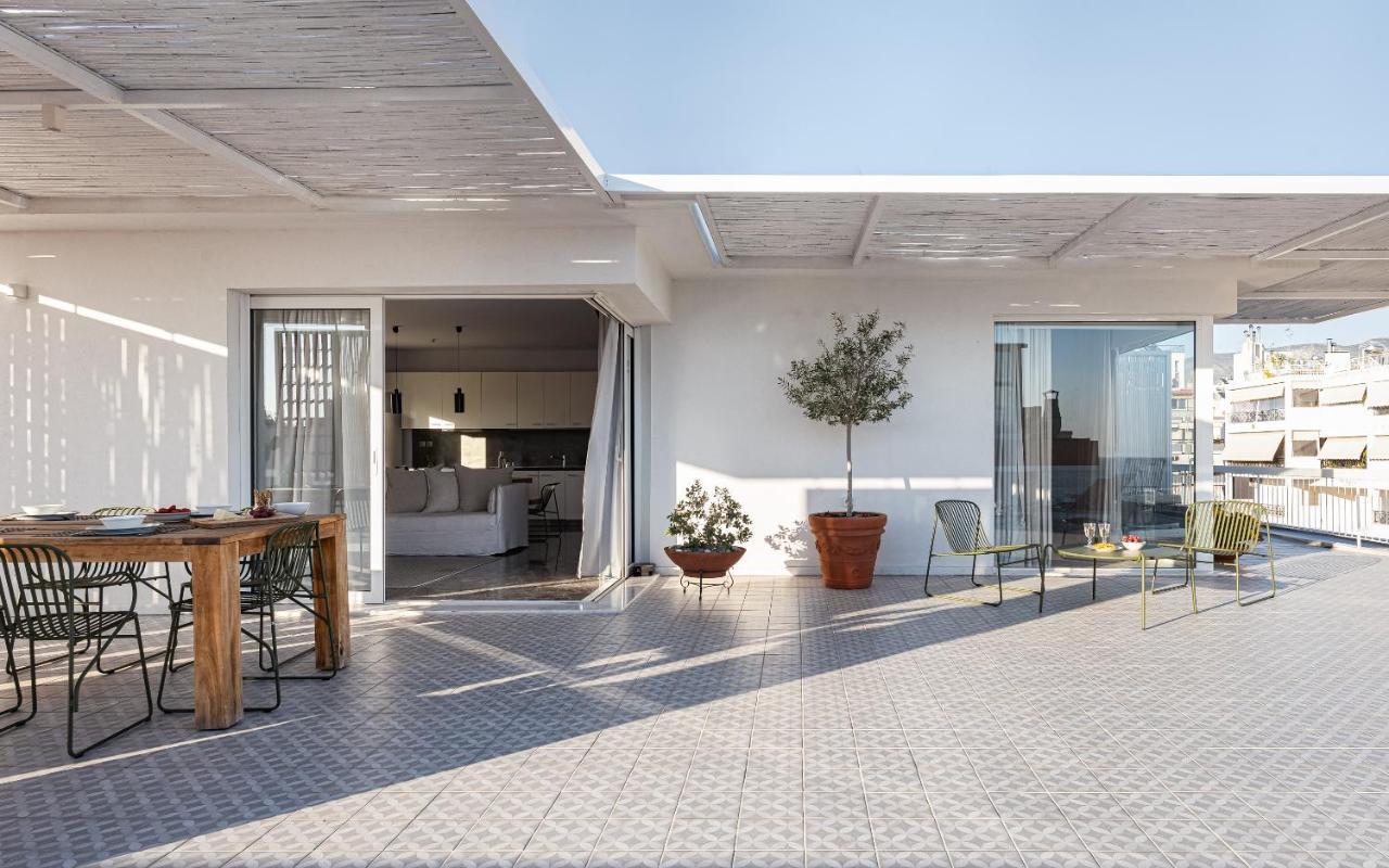 Sea View Beach Penthouse - Athens Coast Esterno foto